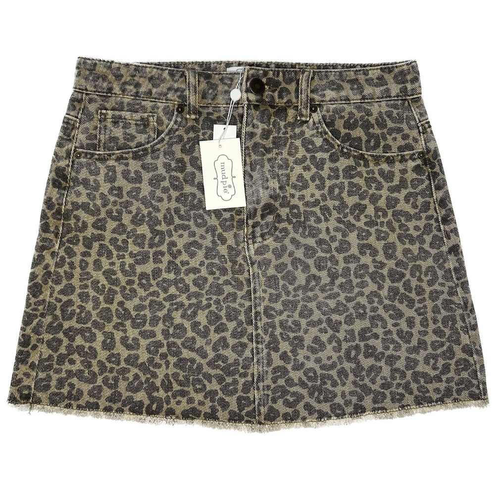 Mud Pie Stevie Leopard Skirt - NEW - Picture 3 of 10